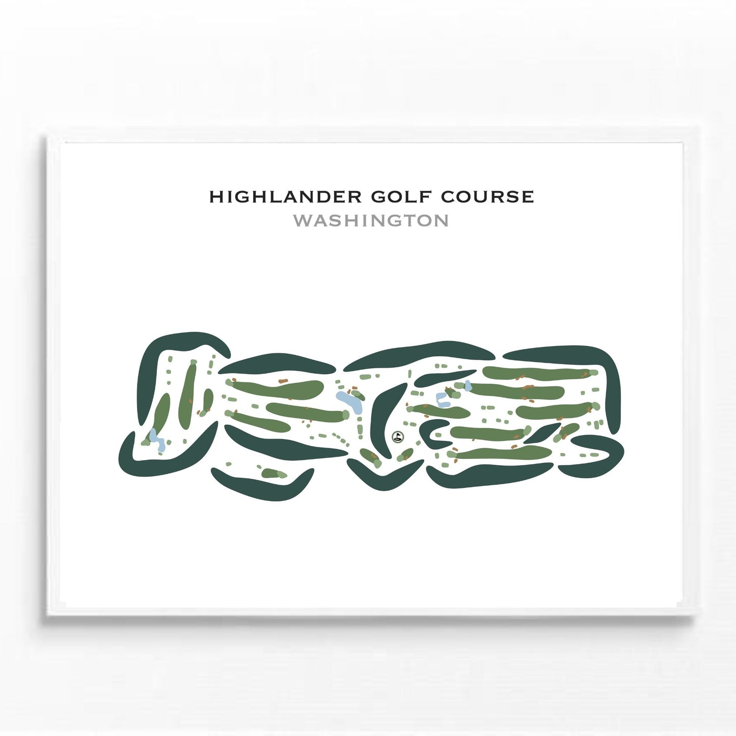 Highlander Golf Course, Washington - Printed Golf Courses