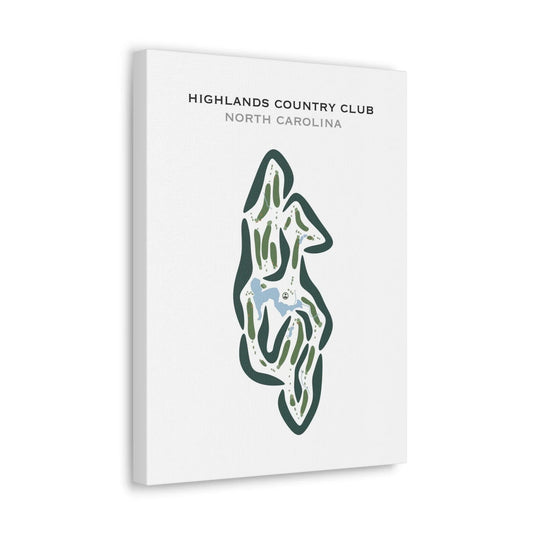 Highlands Country Club, North Carolina - Printed Golf Courses