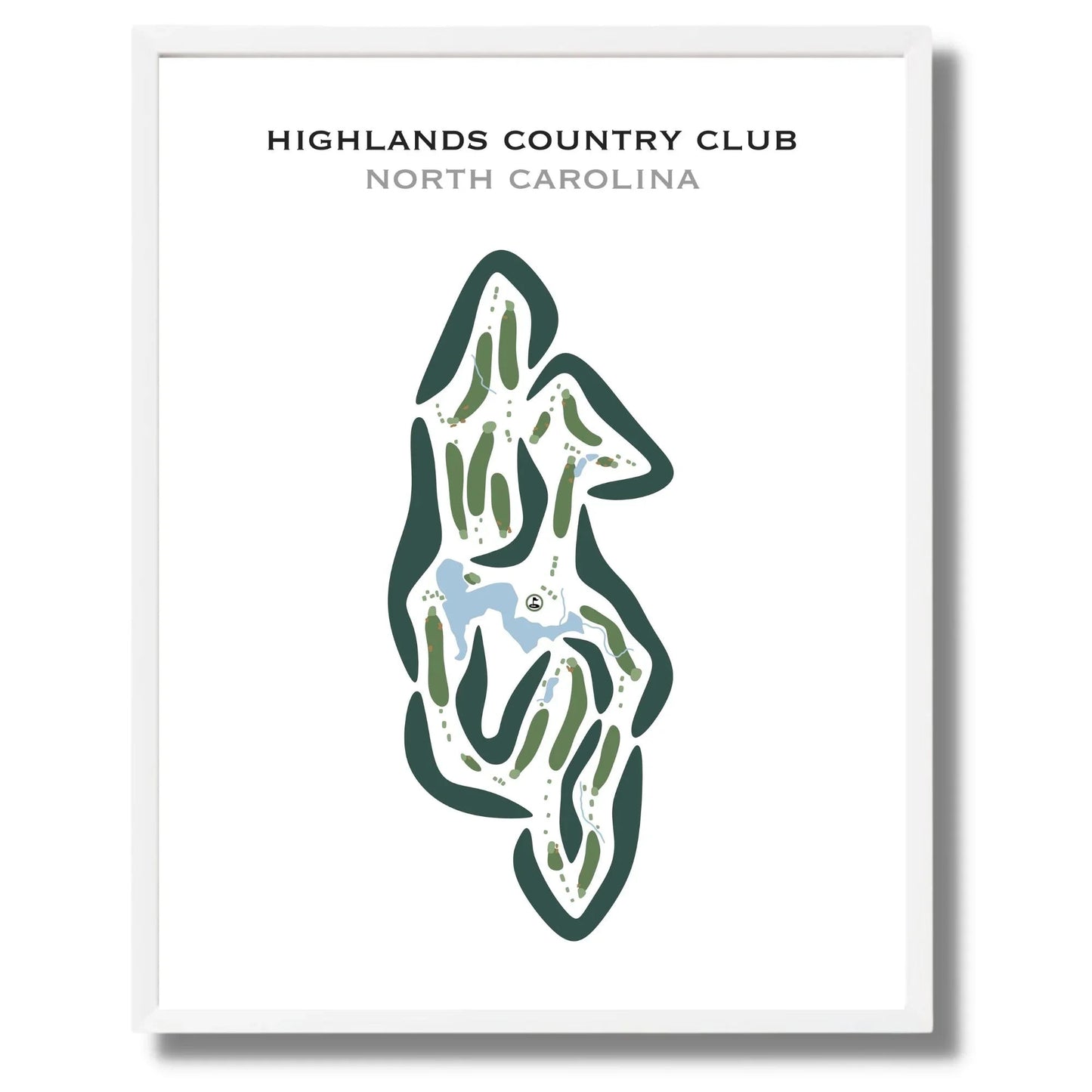 Highlands Country Club, North Carolina - Printed Golf Courses