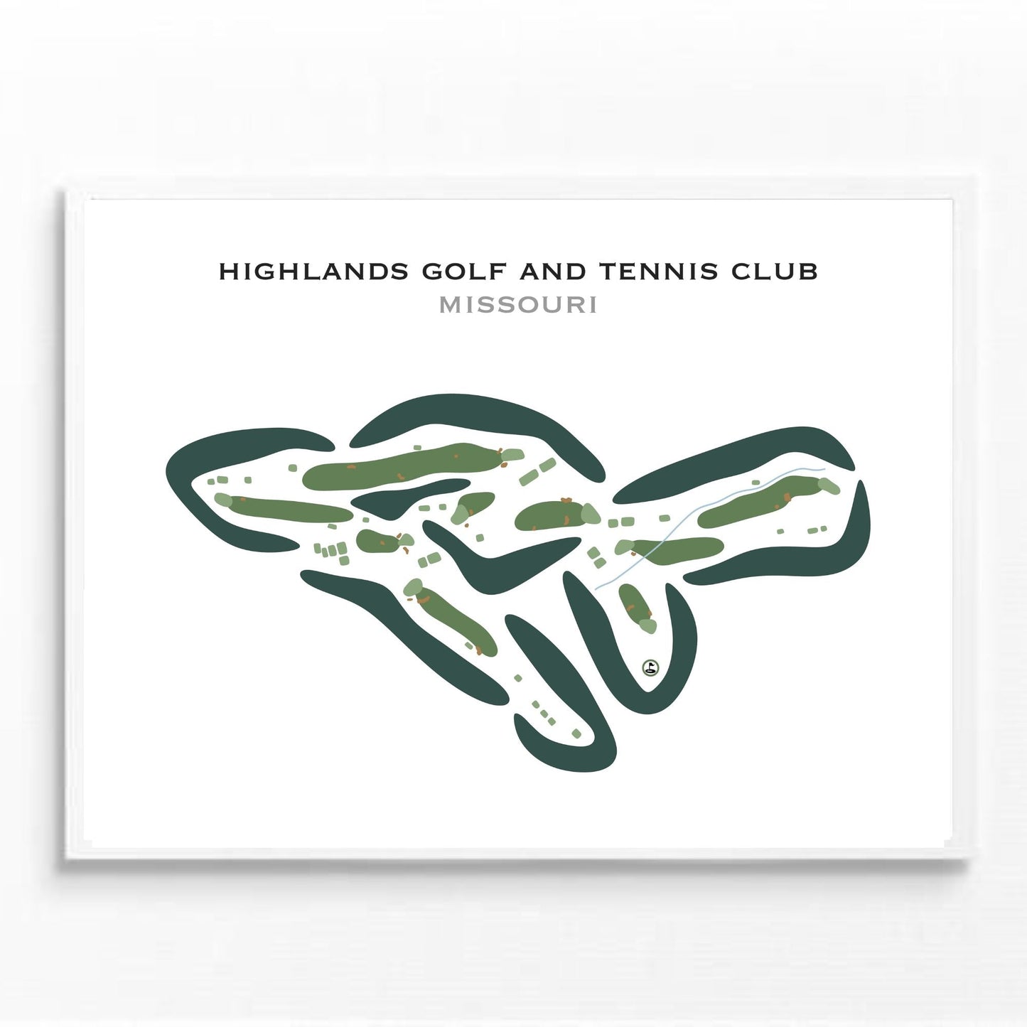 Highlands Golf & Tennis Club, Missouri - Printed Golf Courses