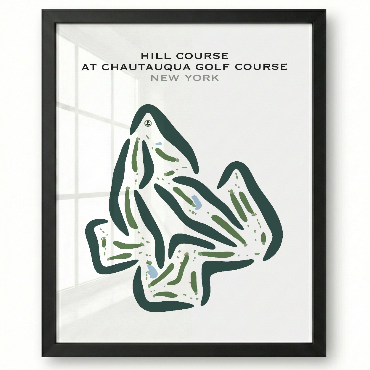 Hill Course at Chautauqua Golf Course, New York - Printed Golf Courses