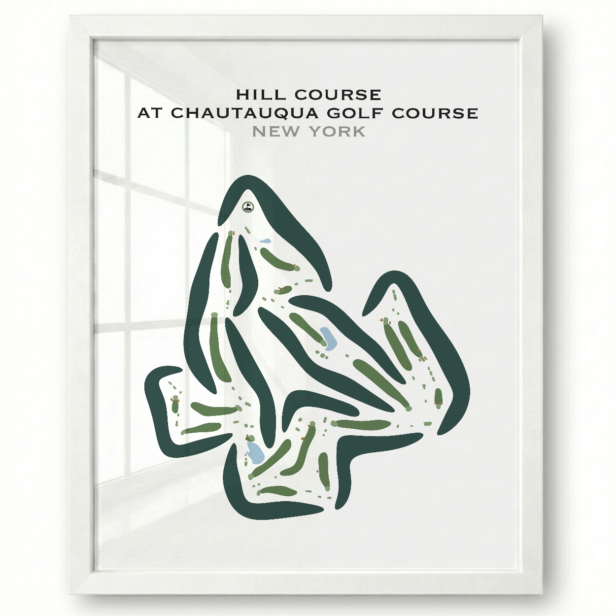 Hill Course at Chautauqua Golf Course, New York - Printed Golf Courses