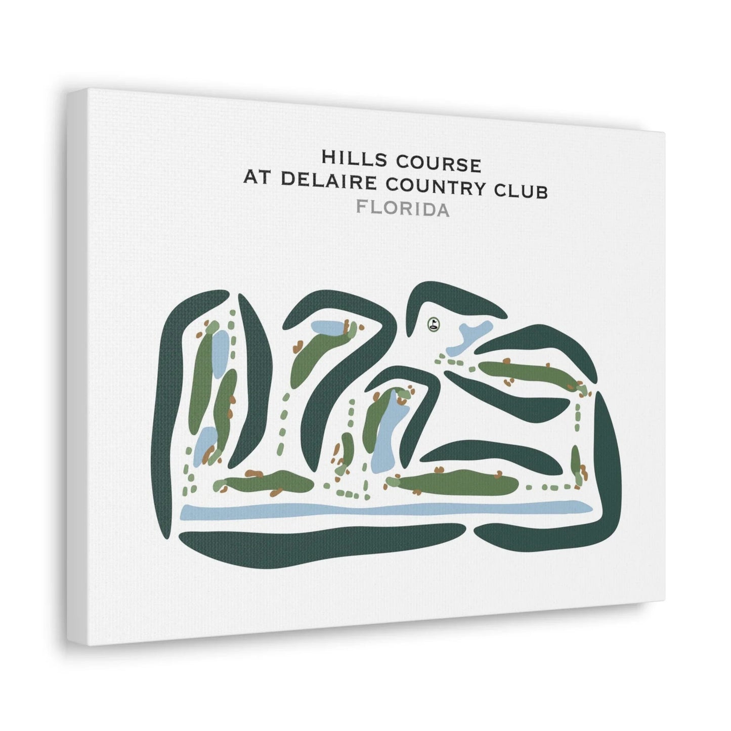 Hills Course at Delaire Country Club, Florida - Printed Golf Courses