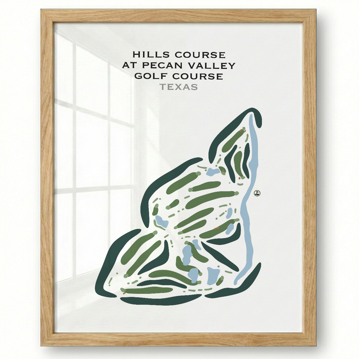 Hills Course at Pecan Valley Golf Course, Texas - Printed Golf Courses