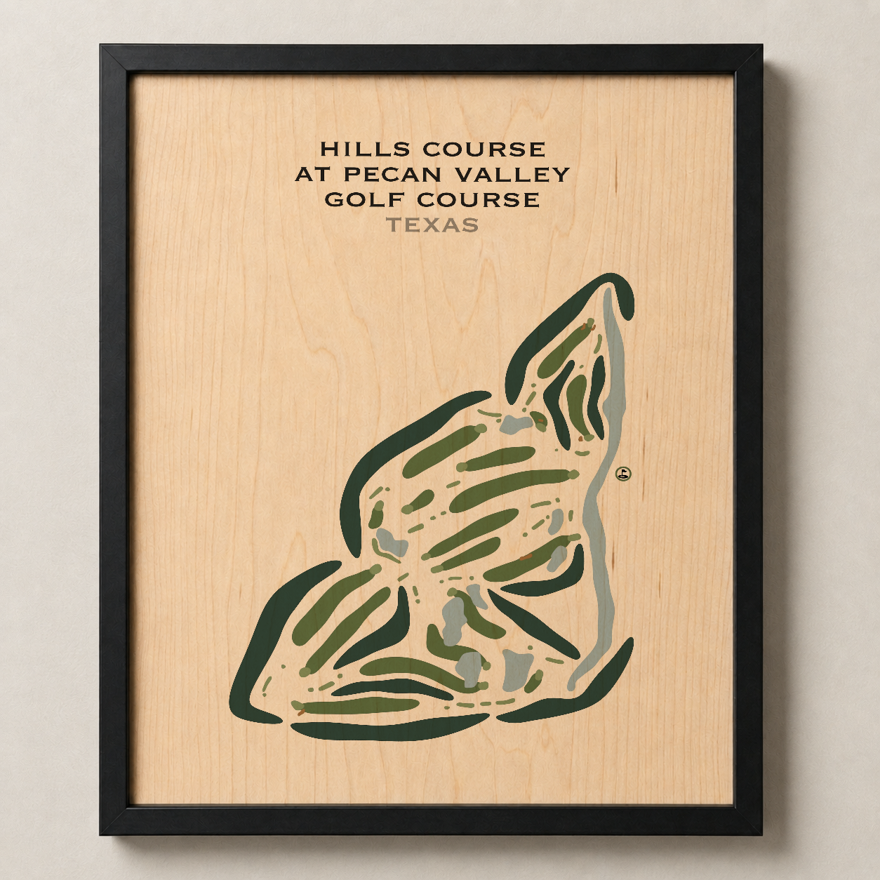 Hills Course at Pecan Valley Golf Course, Texas - Printed Golf Courses