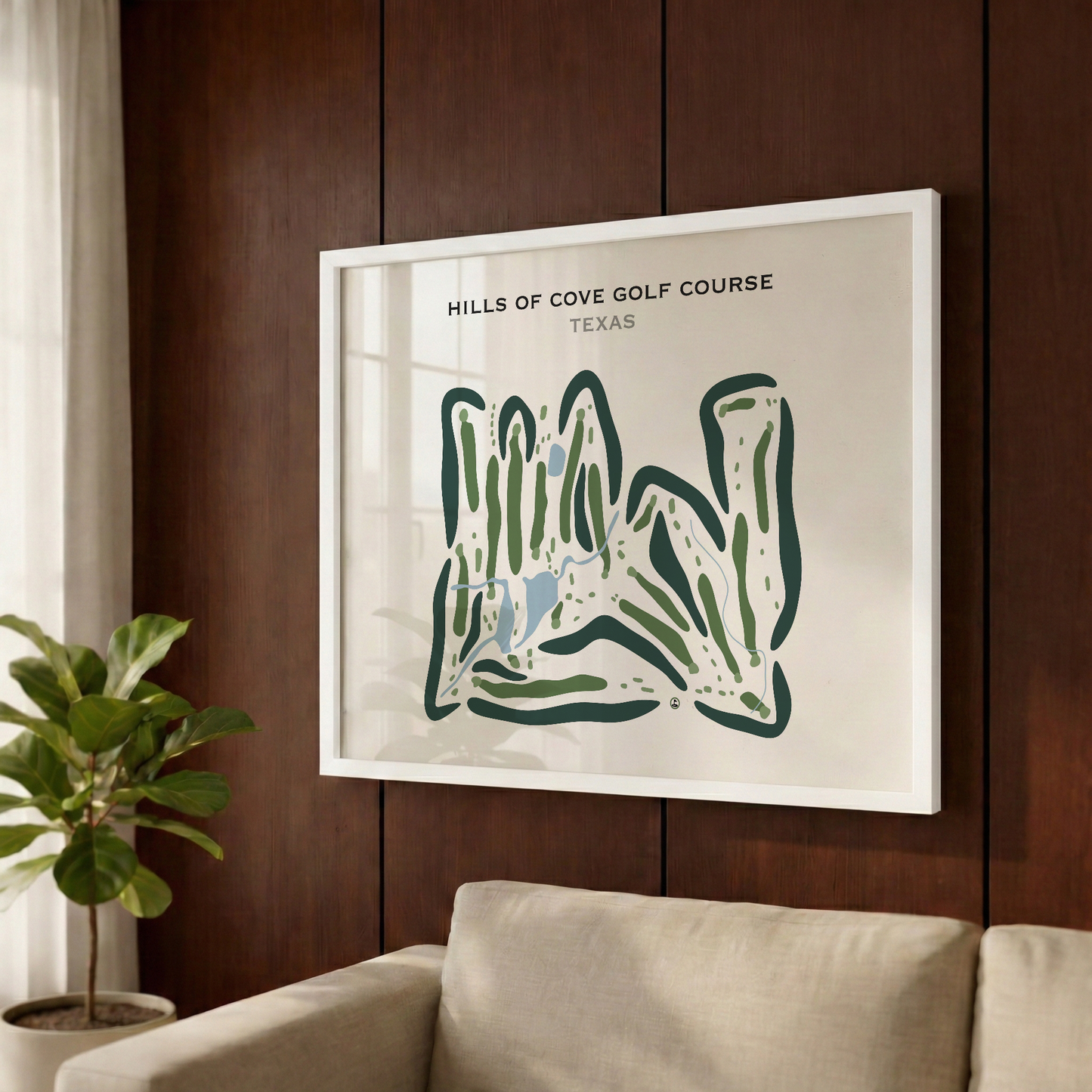 Hills of Cove Golf Course, Texas - Printed Golf Courses