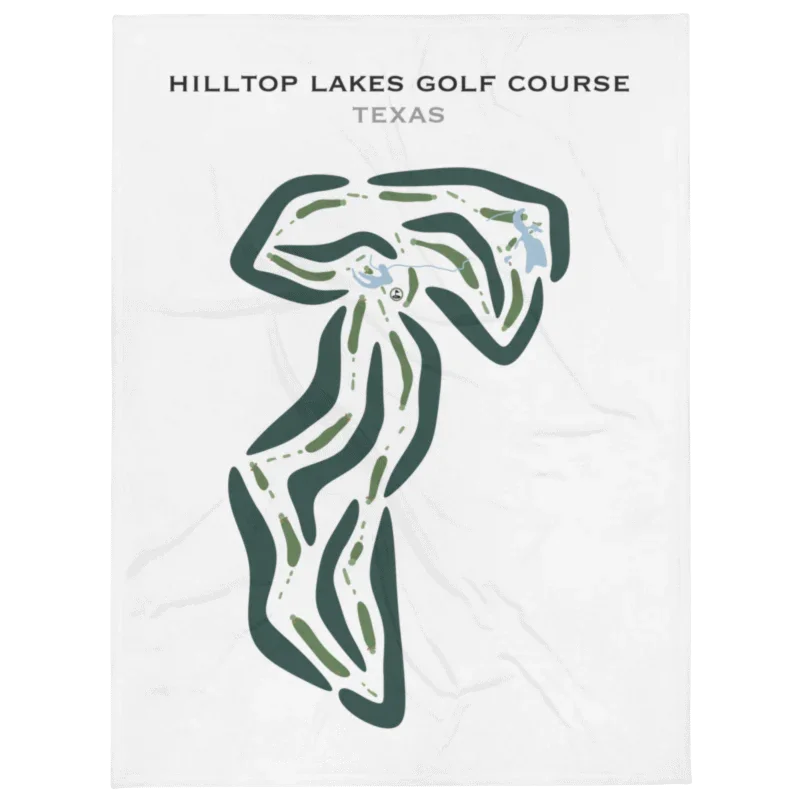 Hilltop Lakes Golf Course, Texas - Printed Golf Courses