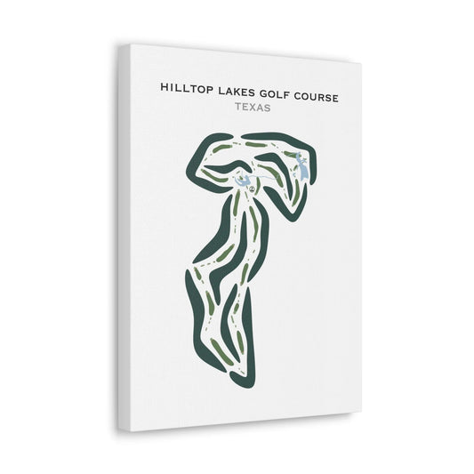 Hilltop Lakes Golf Course, Texas - Printed Golf Courses