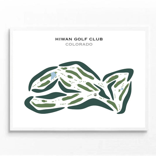 Hiwan Golf Club, Colorado - Printed Golf Courses