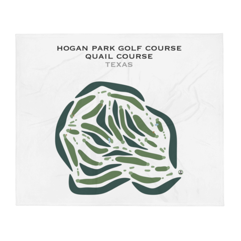 Hogan Park Golf Course, Quail Course, Texas - Printed Golf Courses