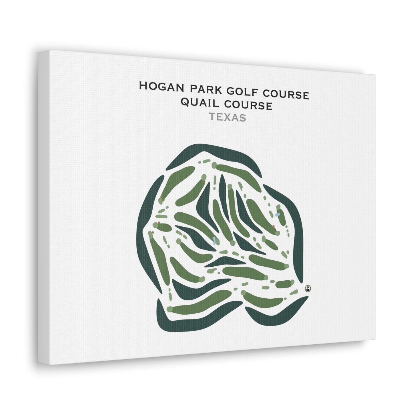 Hogan Park Golf Course, Quail Course, Texas - Printed Golf Courses