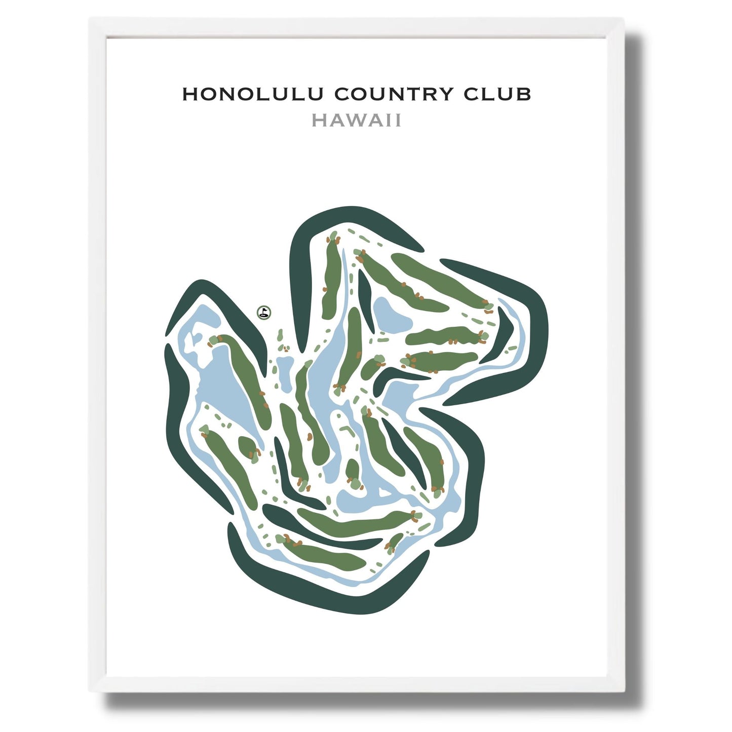 Honolulu Country Club, Hawaii - Printed Golf Courses