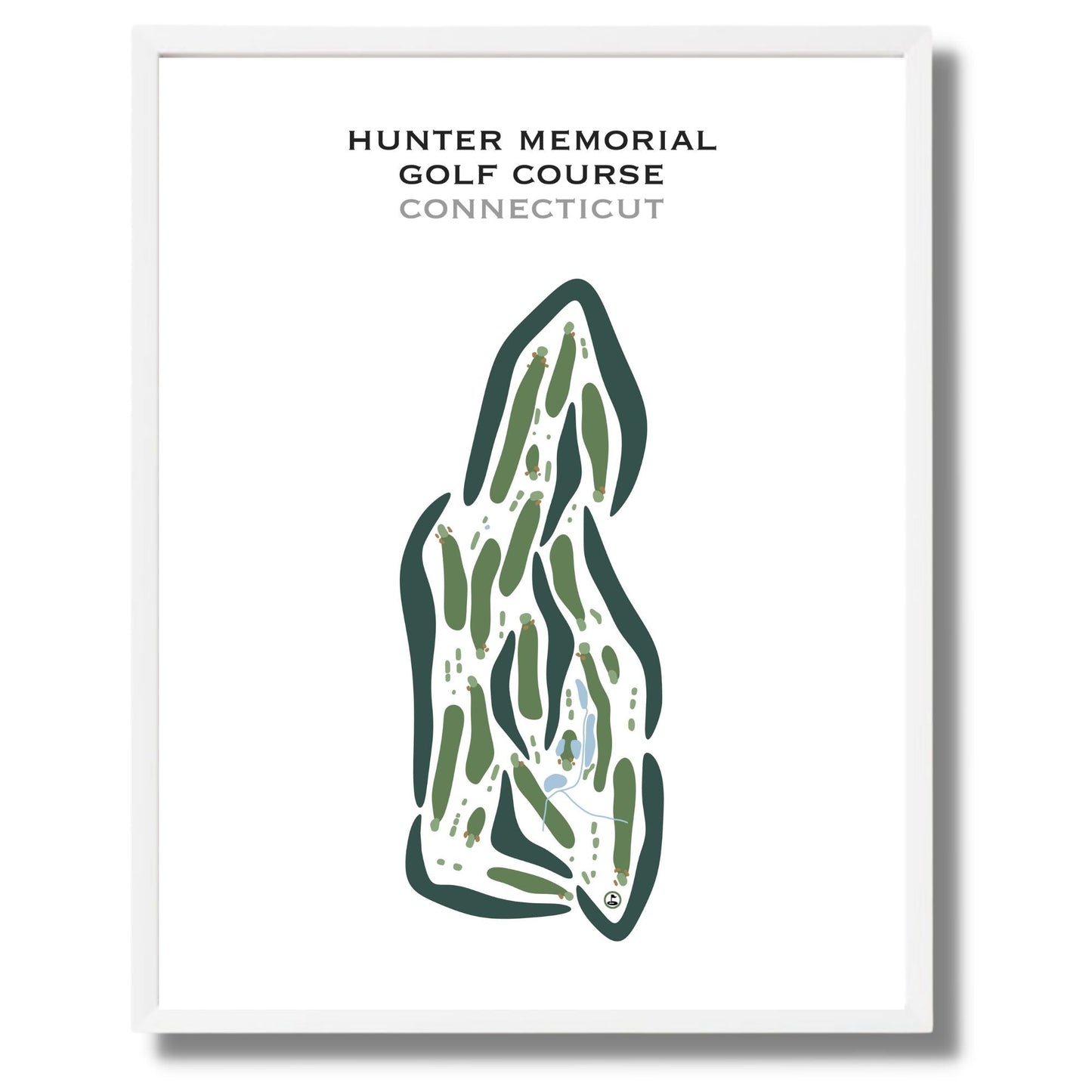 Hunter Memorial Golf Course, Connecticut - Printed Golf Courses
