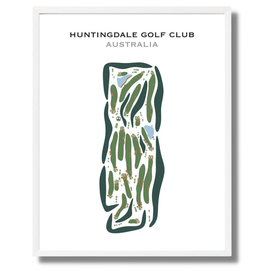 Huntingdale Golf Club, Australia - Printed Golf Courses