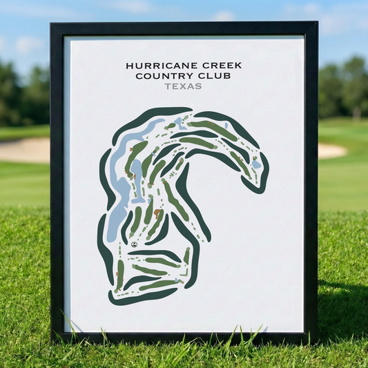 Hurricane Creek Country Club, Texas - Printed Golf Courses