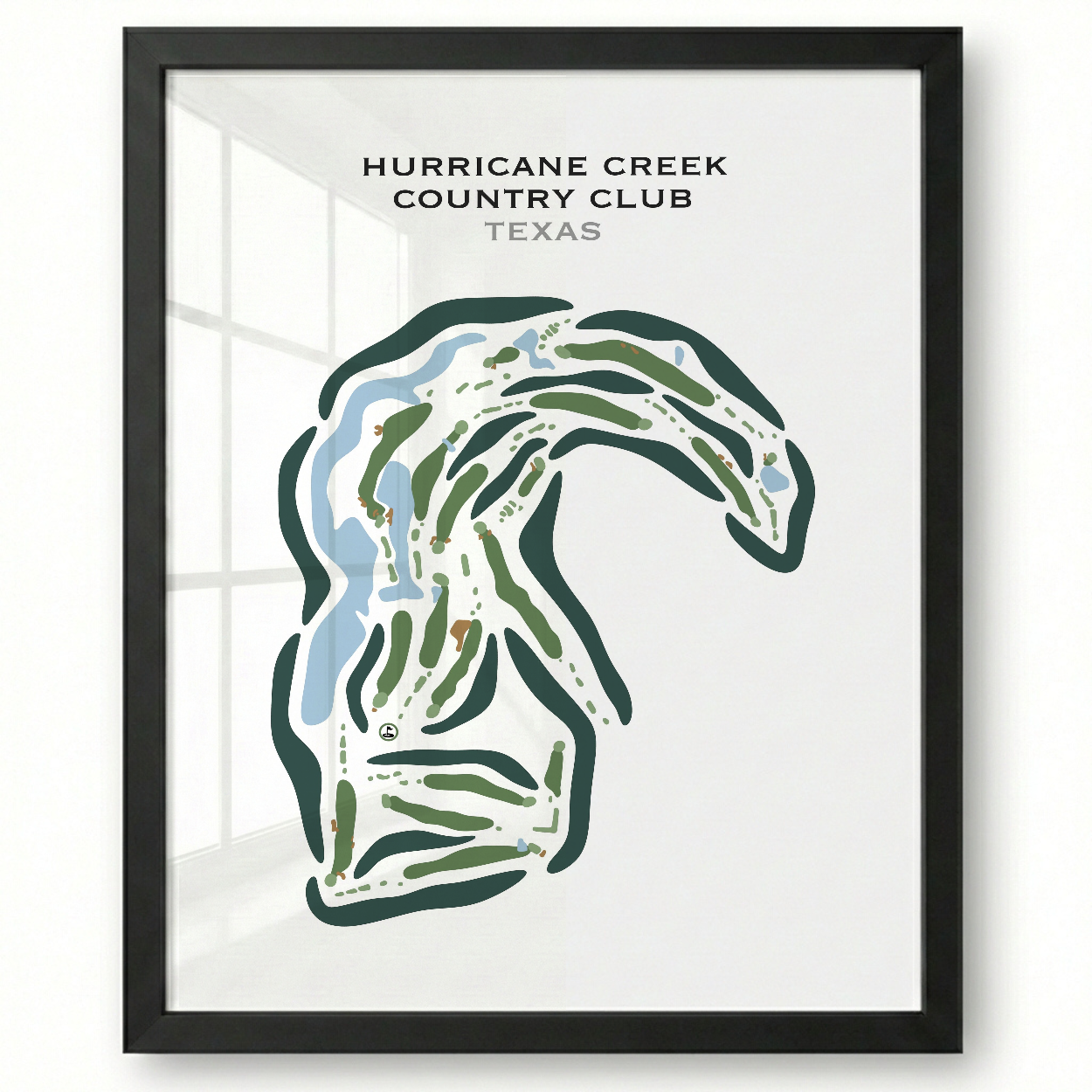 Hurricane Creek Country Club, Texas - Printed Golf Courses