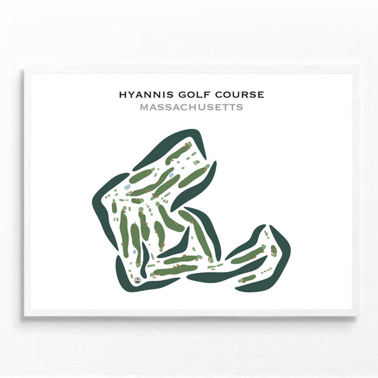 Hyannis Golf Course, Massachusetts - Printed Golf Courses