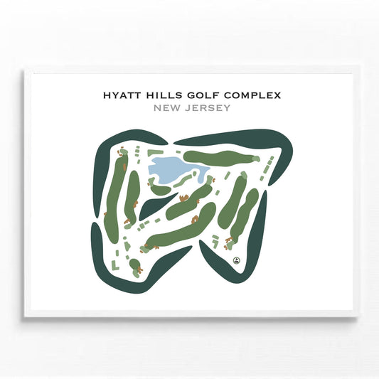 Hyatt Hills Golf Complex, New Jersey - Printed Golf Courses