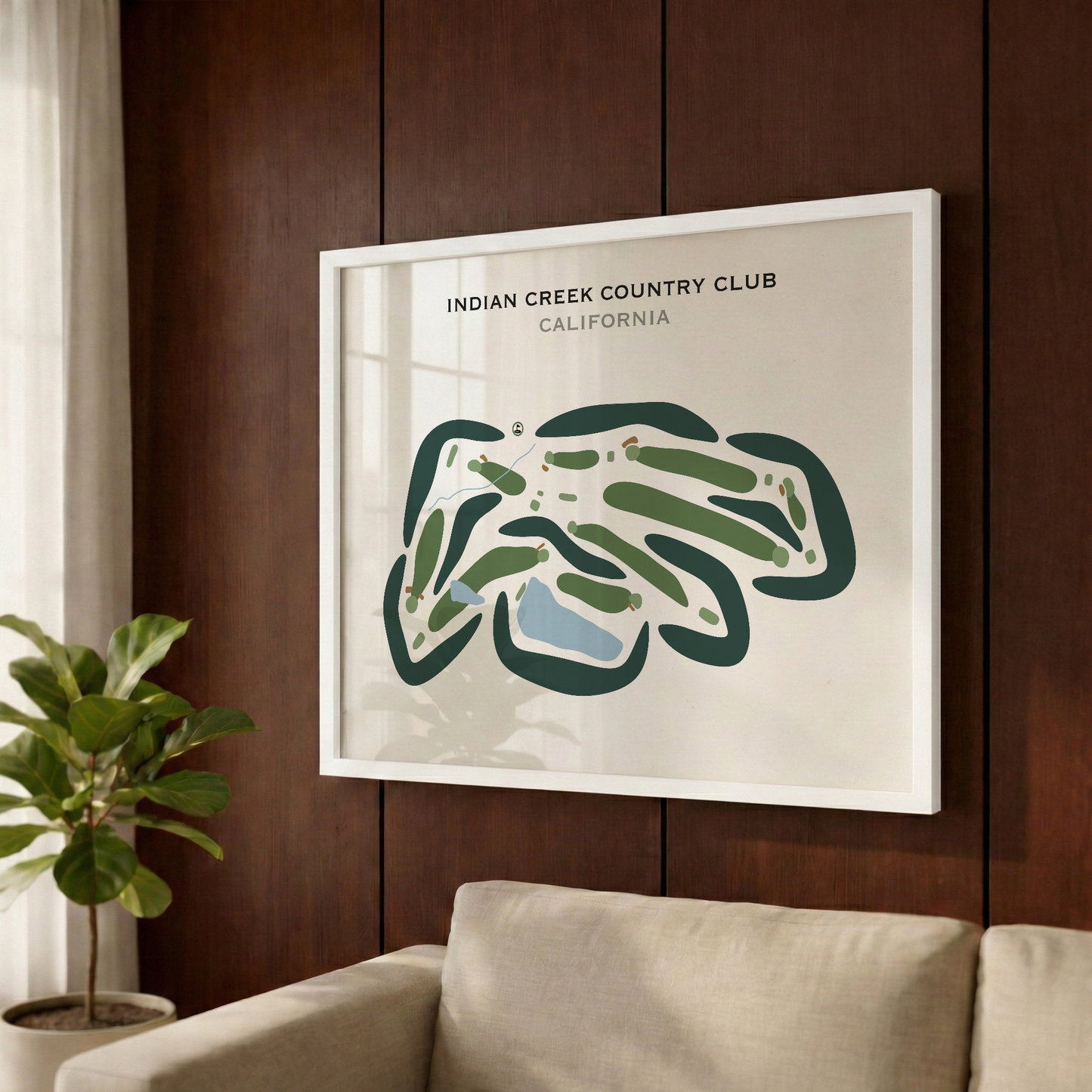 Indian Creek Country Club, California - Printed Golf Courses