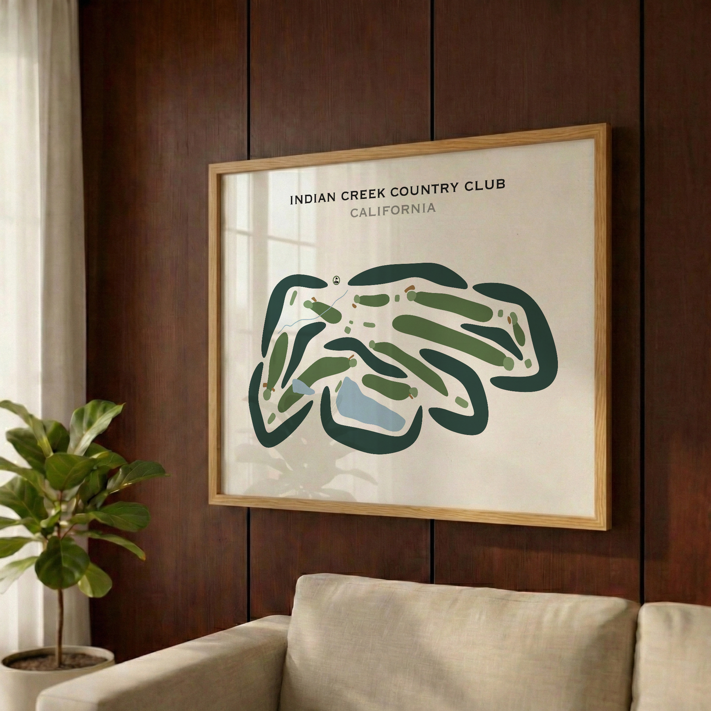 Indian Creek Country Club, California - Printed Golf Courses