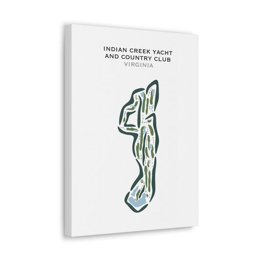 Indian Creek Yacht & Country Club, Virginia - Printed Golf Courses