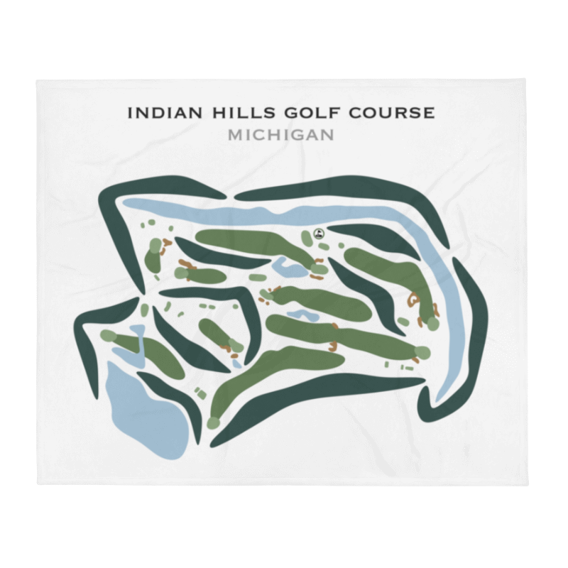 Indian Hills Golf Course, Michigan - Printed Golf Courses