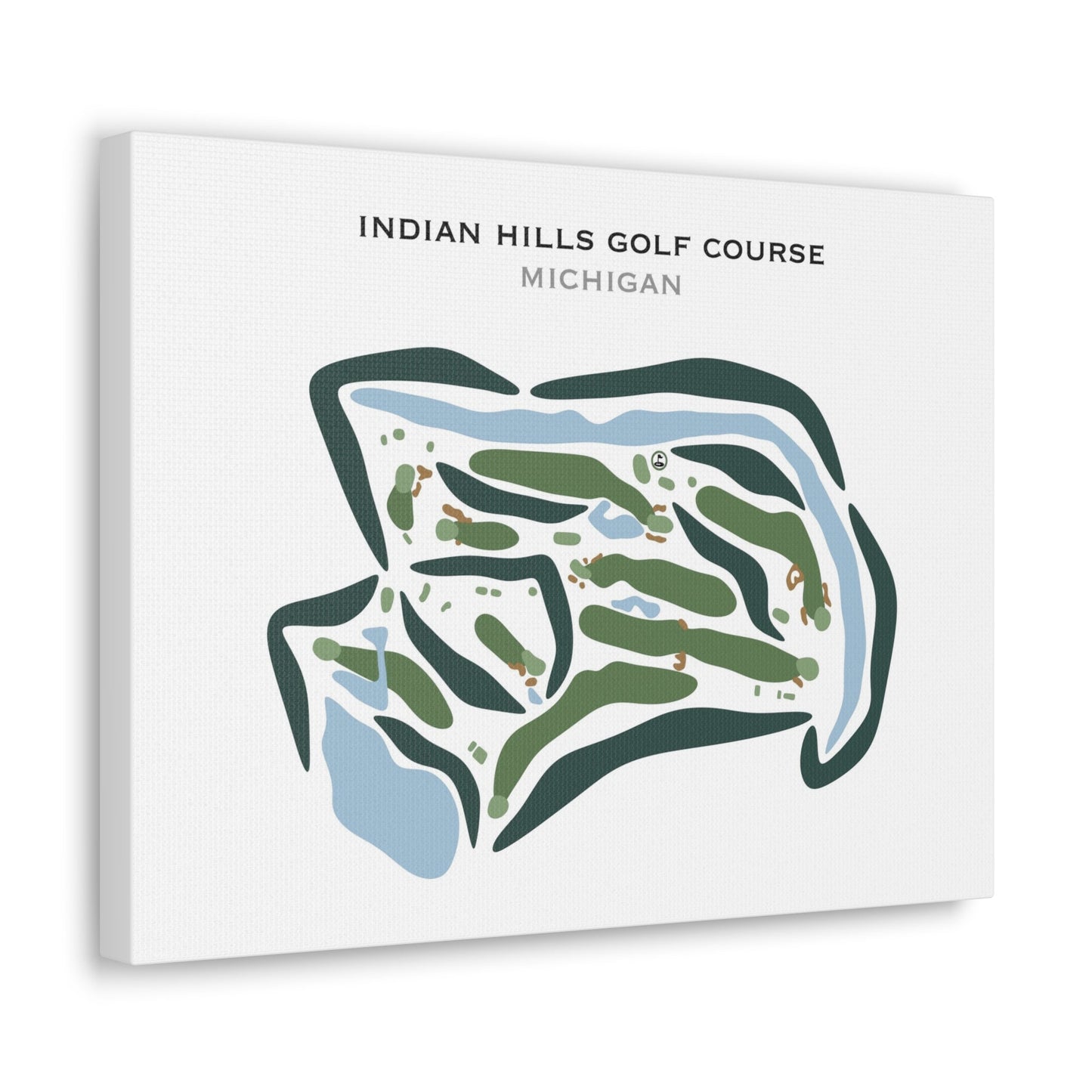 Indian Hills Golf Course, Michigan - Printed Golf Courses
