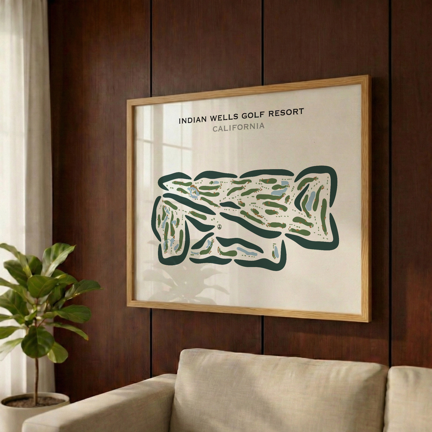 Indian Wells Golf Resort, California - Printed Golf Courses