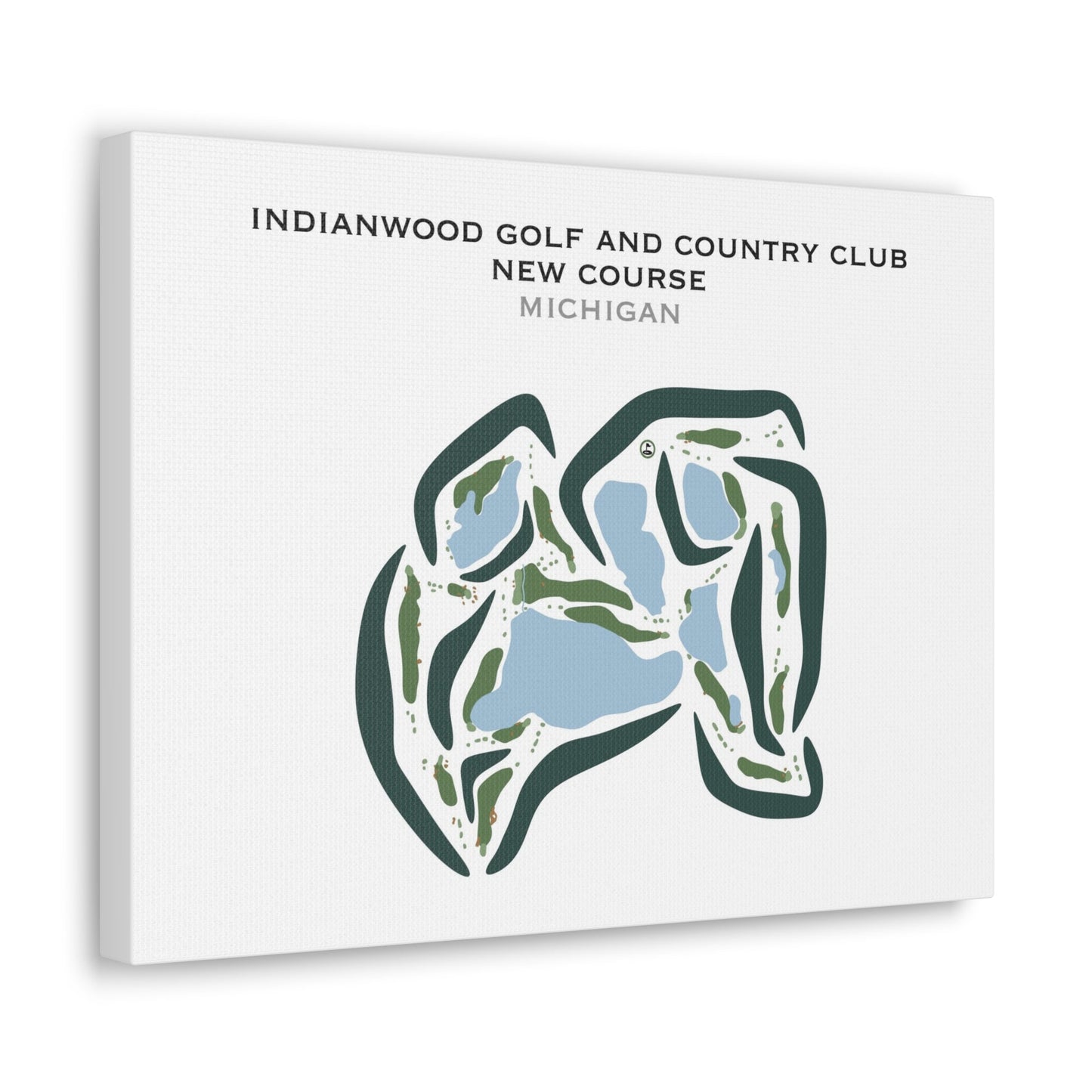 Indianwood Golf & Country Club - New Course, Michigan - Printed Golf Courses