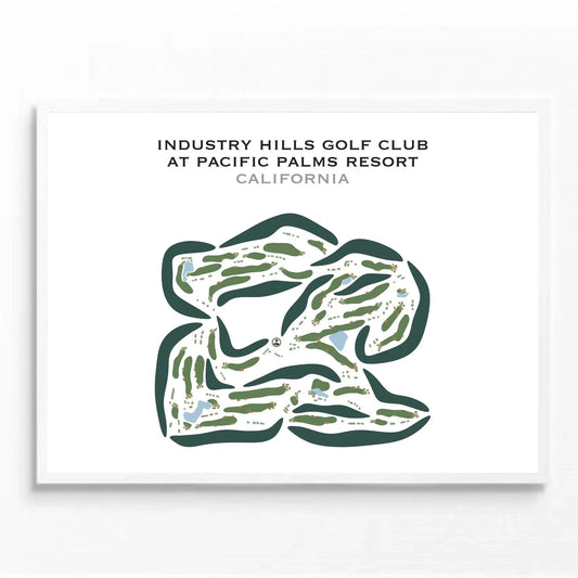 Industry Hills Golf Club at Pacific Palms Resort, California - Printed Golf Courses