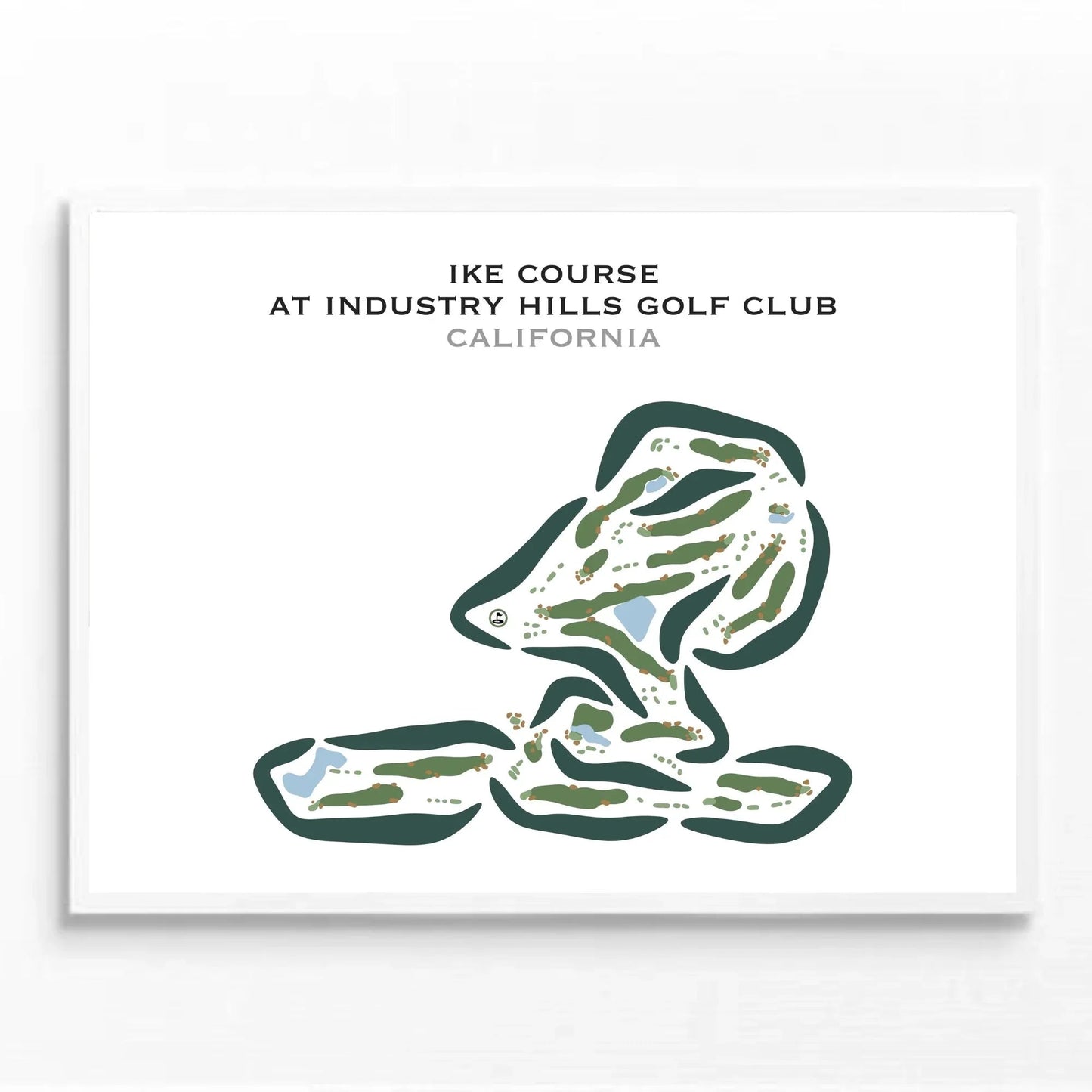 Industry Hills Golf Club At Pacific Palms Resort - The Ike, California - Printed Golf Courses