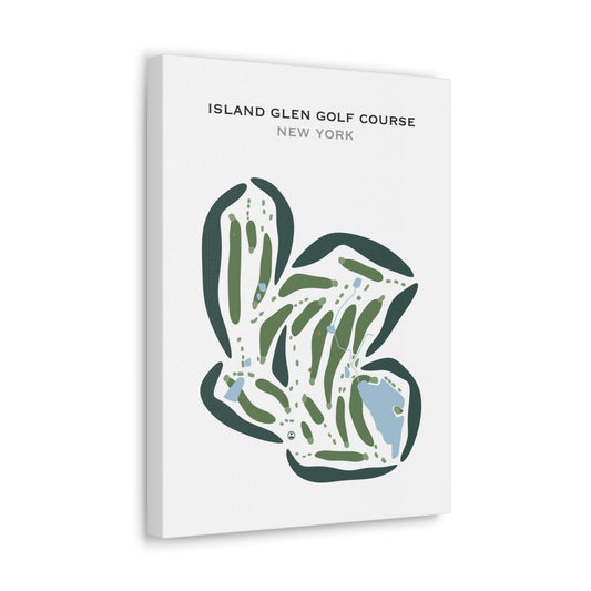 Island Glen Golf Course, New York - Printed Golf Courses