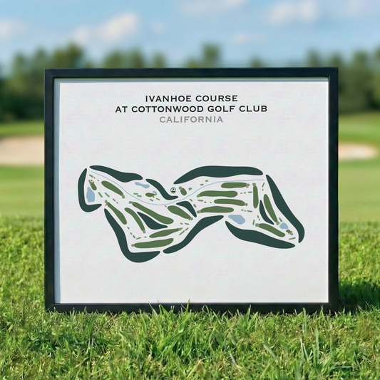 Ivanhoe Course at Cottonwood Golf Club, California - Printed Golf Courses