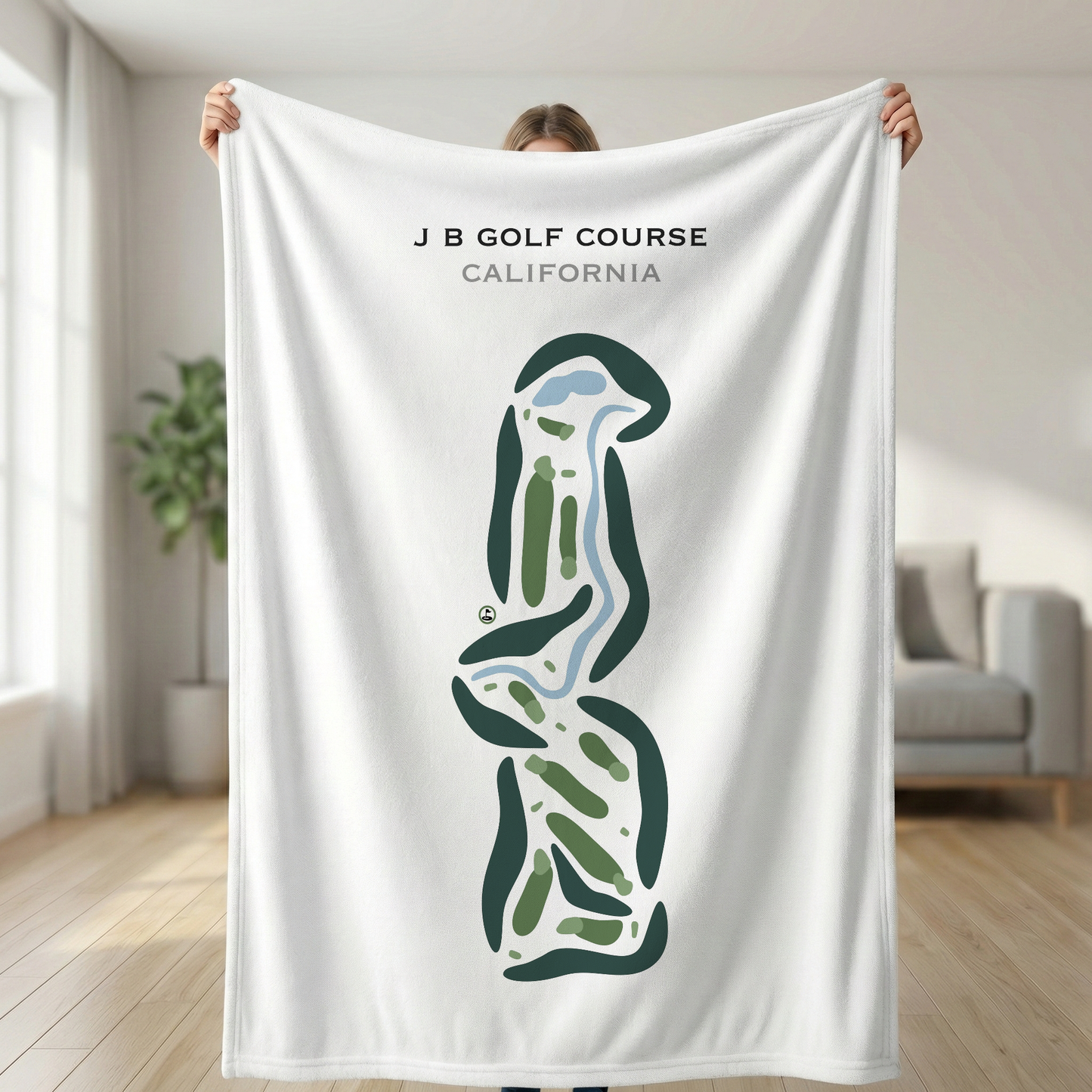 J B Golf Course, California - Printed Golf Courses