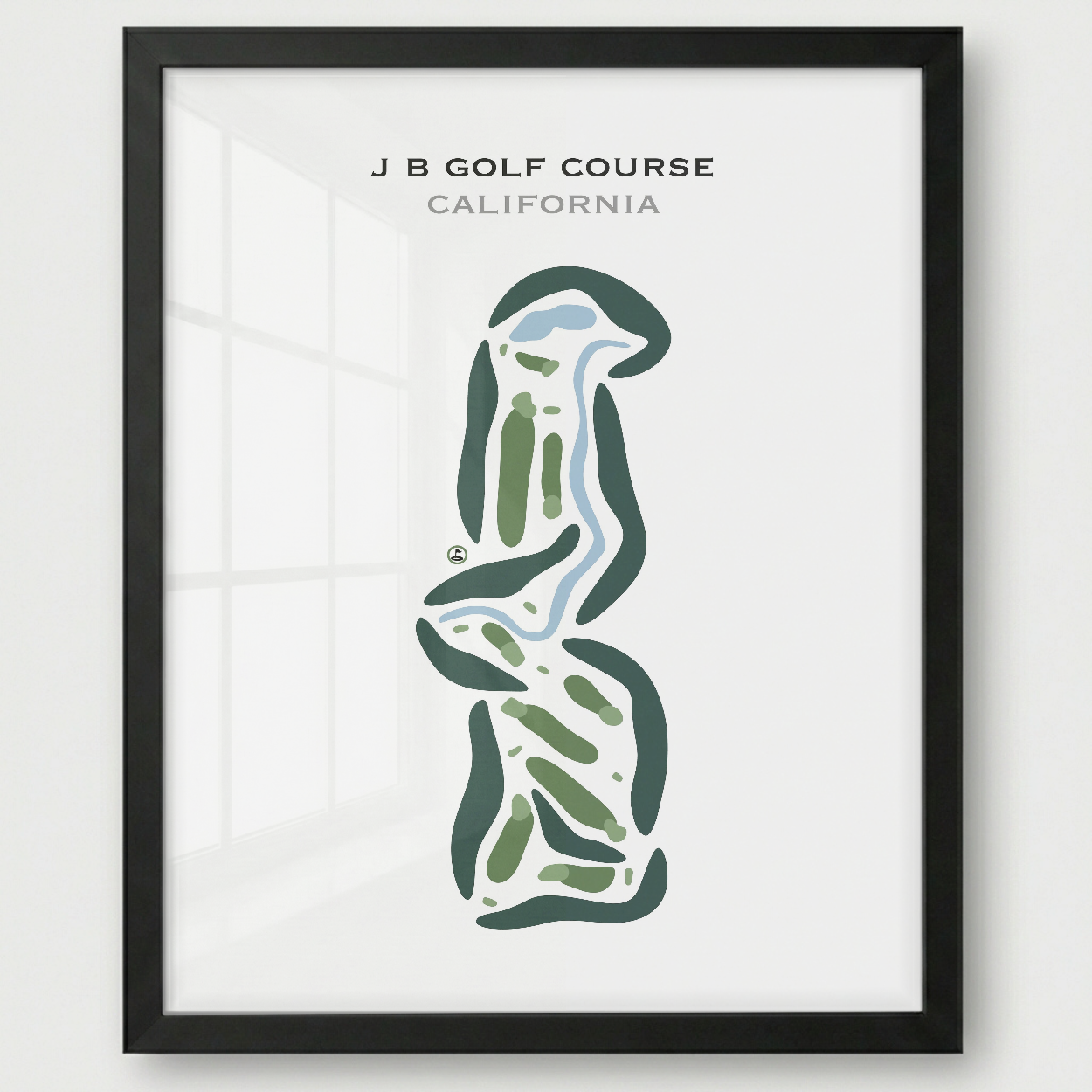 J B Golf Course, California - Printed Golf Courses