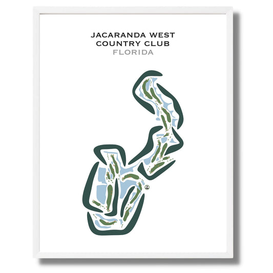Jacaranda West Country Club, Florida - Printed Golf Courses