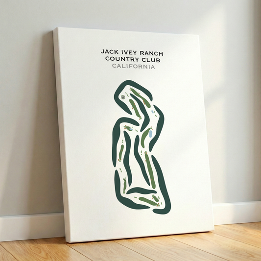 Jack Ivey Ranch Country Club, California - Printed Golf Courses