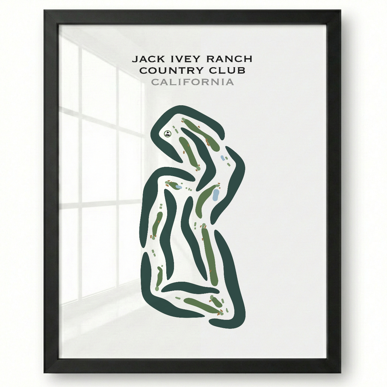 Jack Ivey Ranch Country Club, California - Printed Golf Courses
