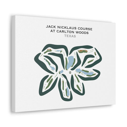 Jack Nicklaus Course At Carlton Woods, Texas - Printed Golf Courses