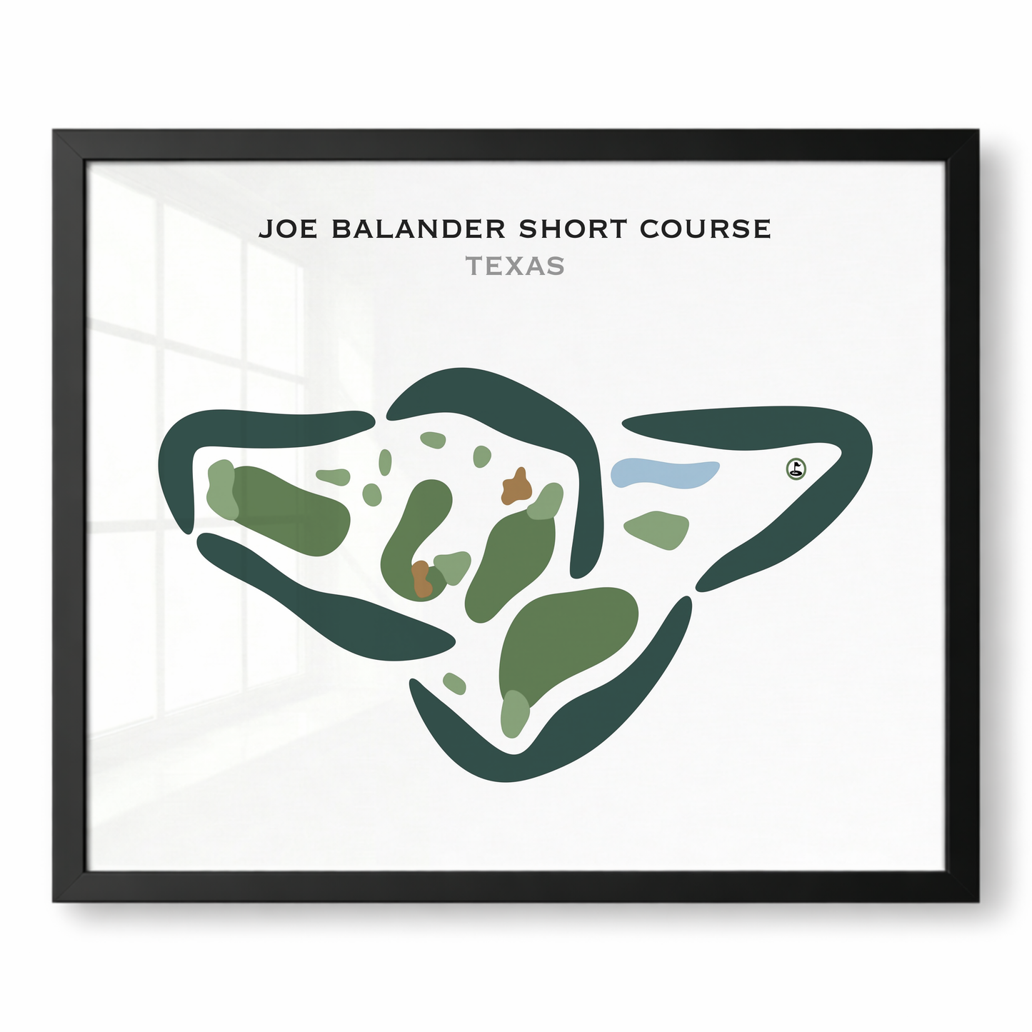 Joe Balander Short Course, Texas - Printed Golf Courses