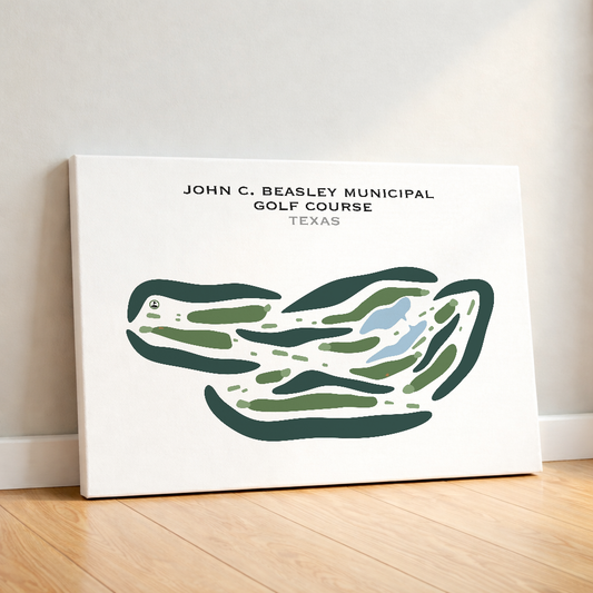 John C. Beasley Municipal Golf Course, Texas - Printed Golf Courses