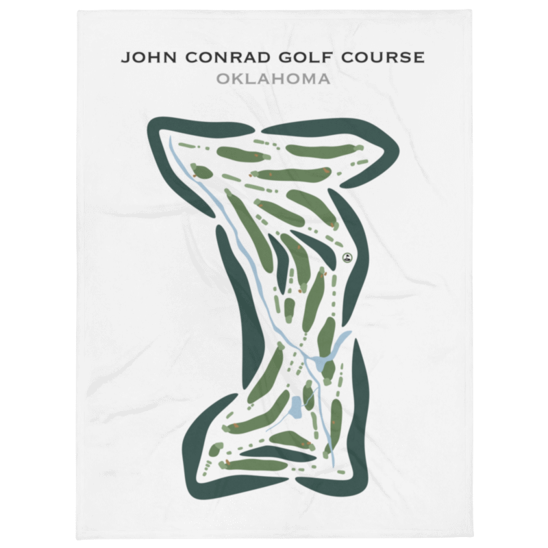 John Conrad Golf Course, Oklahoma - Printed Golf Courses