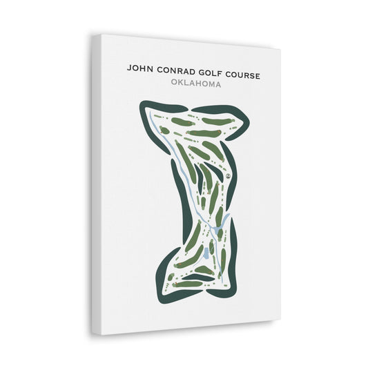 John Conrad Golf Course, Oklahoma - Printed Golf Courses