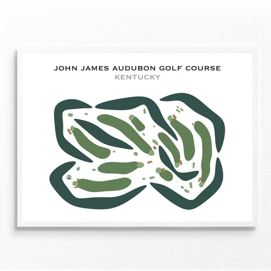John James Audubon Golf Course, Kentucky - Printed Golf Courses