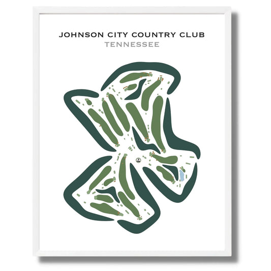 Johnson City Country Club, Tennessee - Printed Golf Courses