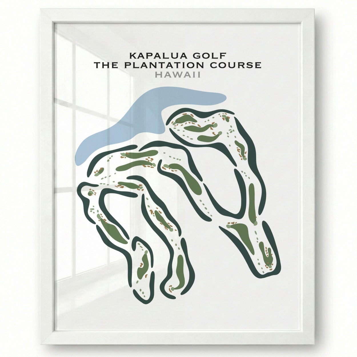 Kapalua Golf , The Plantation Course, Hawaii - Printed Golf Courses
