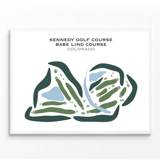 Kennedy Golf Course, Babe Lind Course, Colorado - Printed Golf Courses