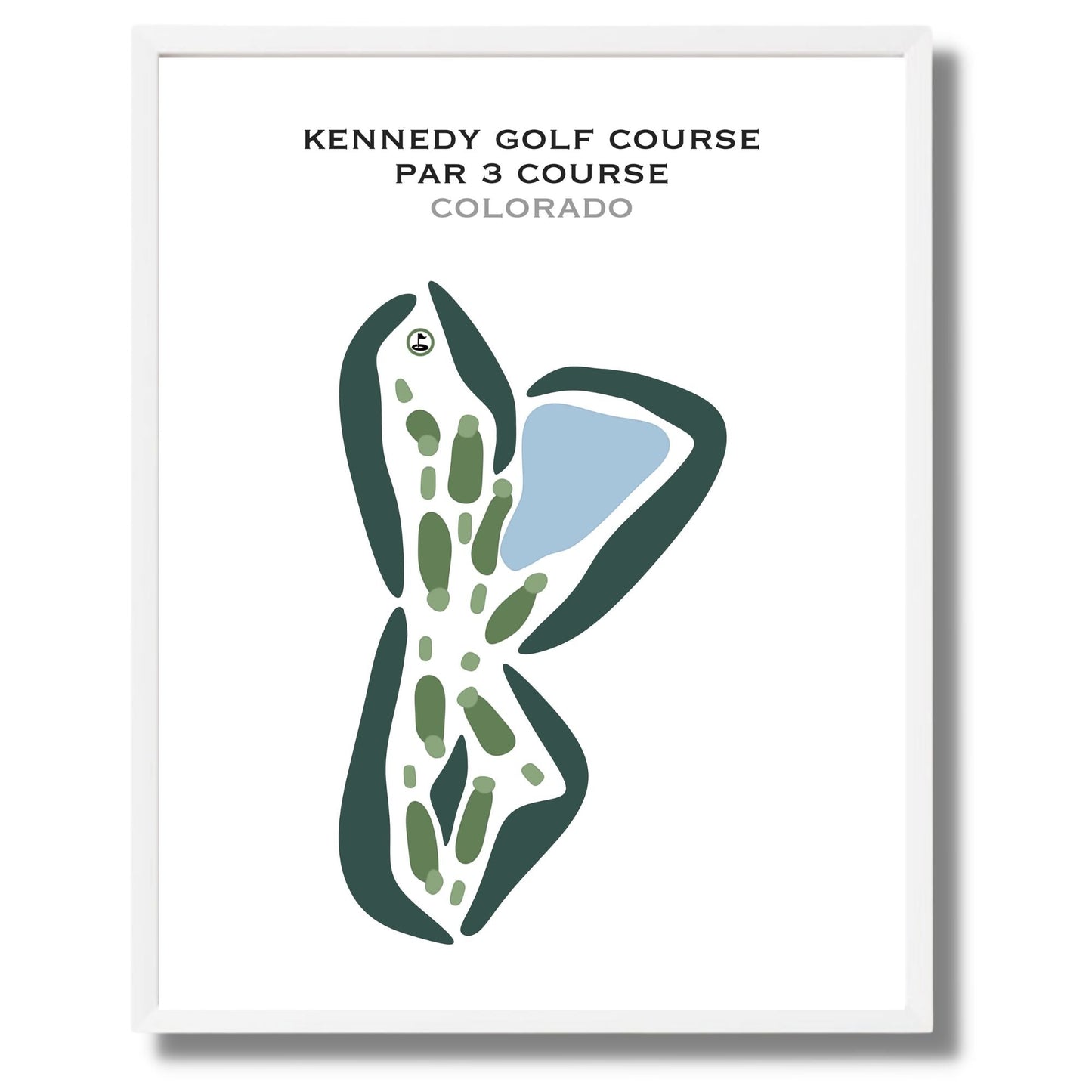 Kennedy Golf Course, Par 3 Course, Colorado - Printed Golf Courses