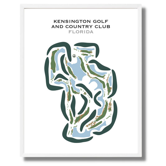 Kensington Golf & Country Club, Florida - Printed Golf Courses