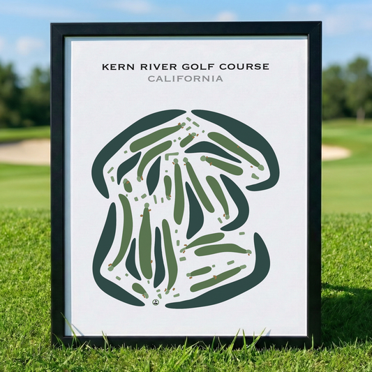 Kern River Golf Course, California - Printed Golf Courses